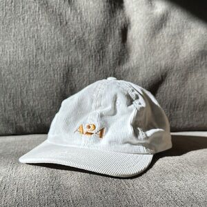 White A24 Corduroy Cap